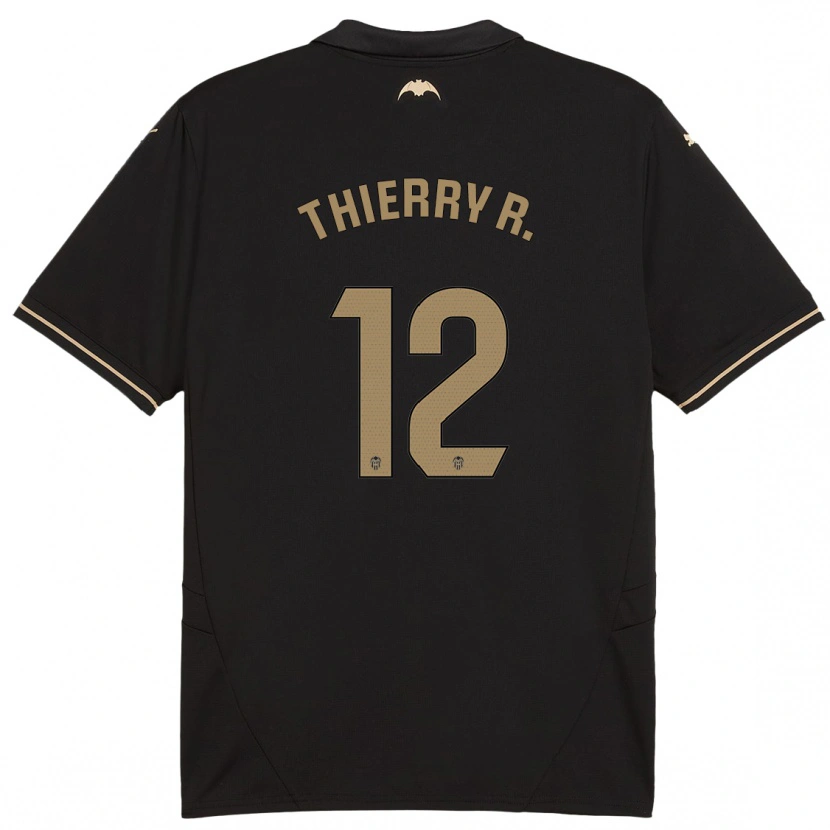 Danxen Kvinnor Thierry Correia #12 Svart Bortatröja Matchtröjor 2024/25 Tröjor T-Tröja