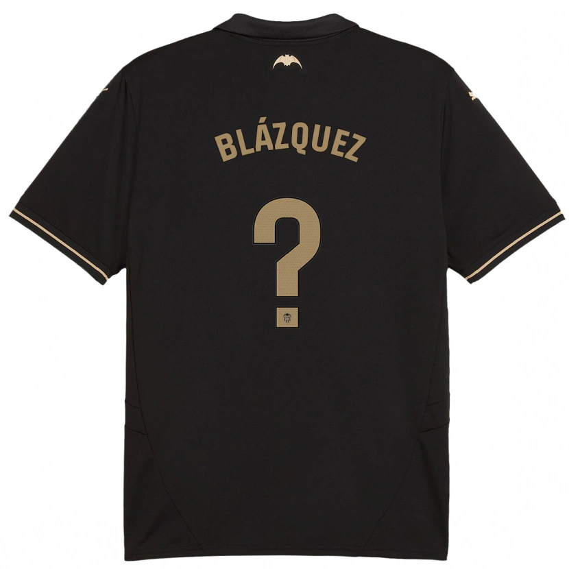 Danxen Kvinnor Aimar Blázquez #0 Svart Bortatröja Matchtröjor 2024/25 Tröjor T-Tröja