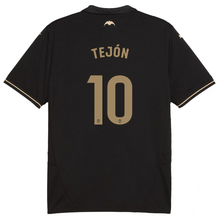 Danxen Kvinnor Martín Tejón #10 Svart Bortatröja Matchtröjor 2024/25 Tröjor T-Tröja