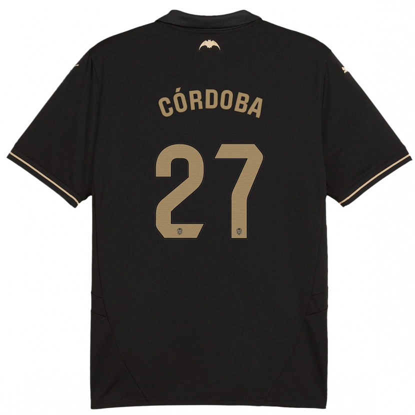 Danxen Kvinnor Iker Córdoba #27 Svart Bortatröja Matchtröjor 2024/25 Tröjor T-Tröja