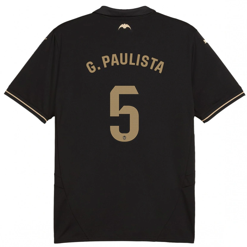 Danxen Kvinnor Gabriel Paulista #5 Svart Bortatröja Matchtröjor 2024/25 Tröjor T-Tröja