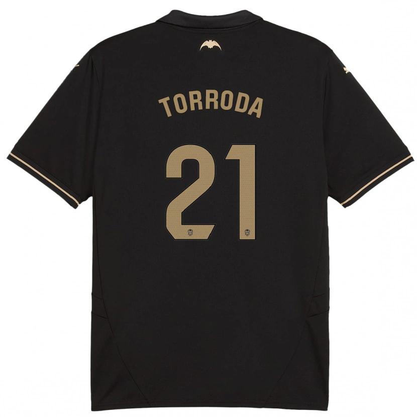 Danxen Kvinnor Anna Torroda #21 Svart Bortatröja Matchtröjor 2024/25 Tröjor T-Tröja