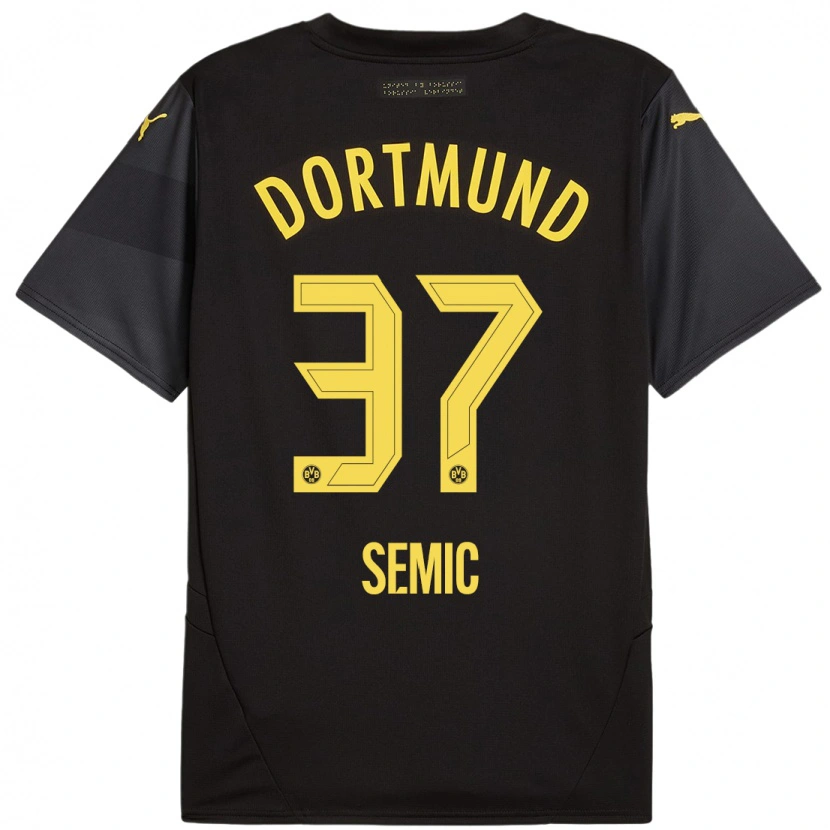 Danxen Kvinnor Lion Semic #37 Svart Gul Bortatröja Matchtröjor 2024/25 Tröjor T-Tröja