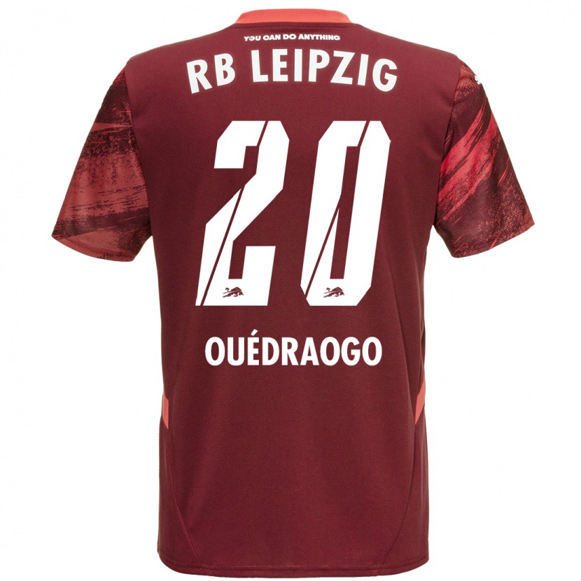 Danxen Kvinnor Assan Ouédraogo #20 Bourgogne Bortatröja Matchtröjor 2024/25 Tröjor T-Tröja