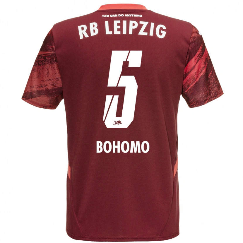 Danxen Kvinnor Allan Bohomo #5 Bourgogne Bortatröja Matchtröjor 2024/25 Tröjor T-Tröja