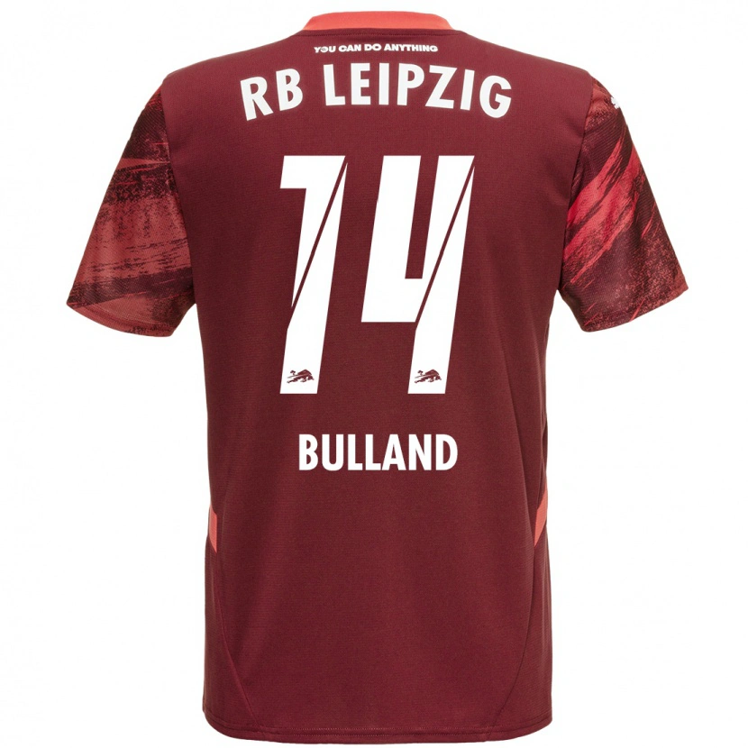 Danxen Kvinnor Anton Bulland #14 Bourgogne Bortatröja Matchtröjor 2024/25 Tröjor T-Tröja