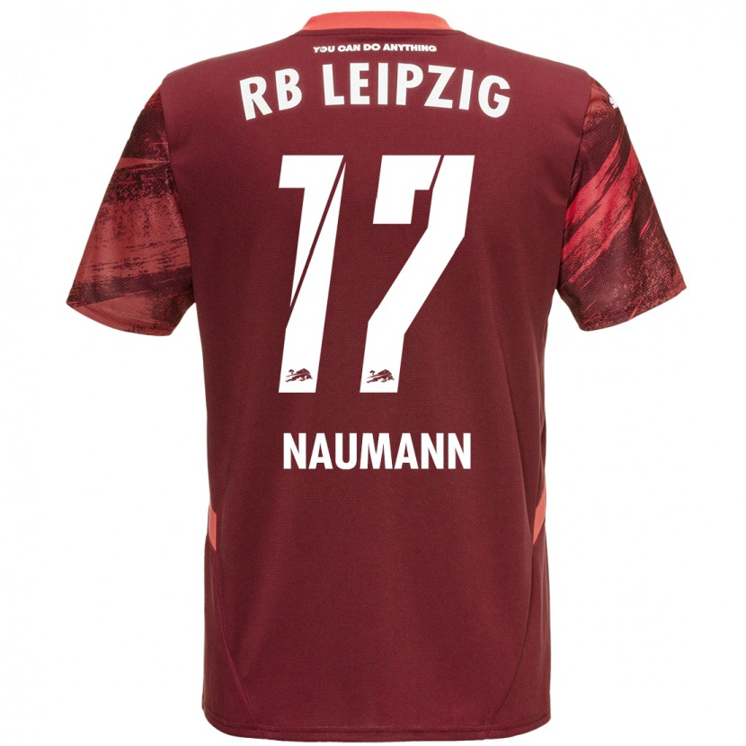 Danxen Kvinnor Carlos Naumann #17 Bourgogne Bortatröja Matchtröjor 2024/25 Tröjor T-Tröja