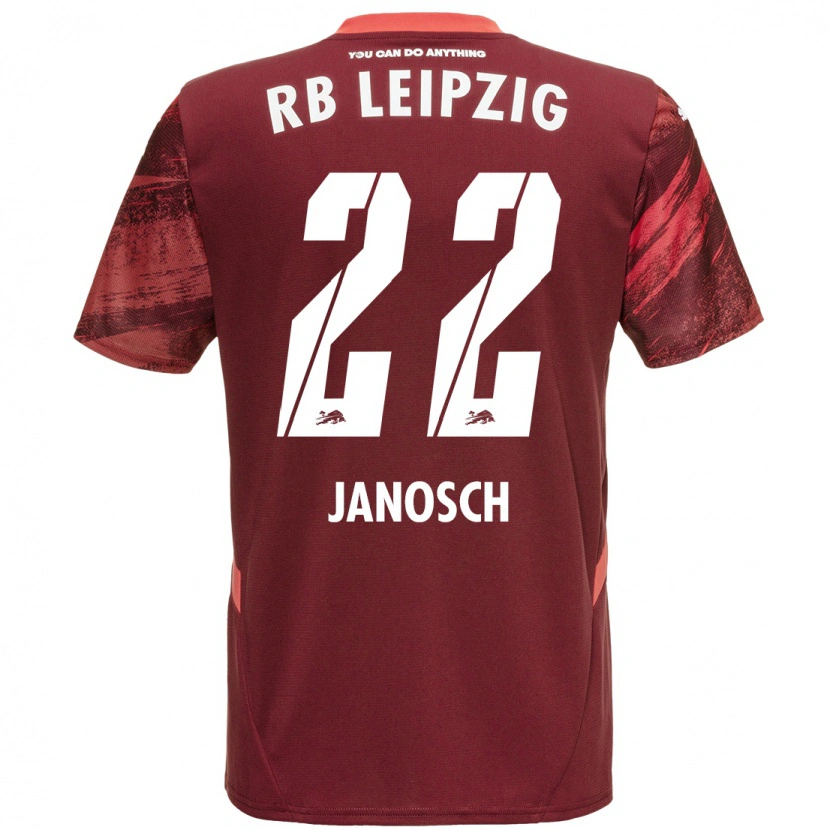 Danxen Kvinnor Luca Janosch #22 Bourgogne Bortatröja Matchtröjor 2024/25 Tröjor T-Tröja