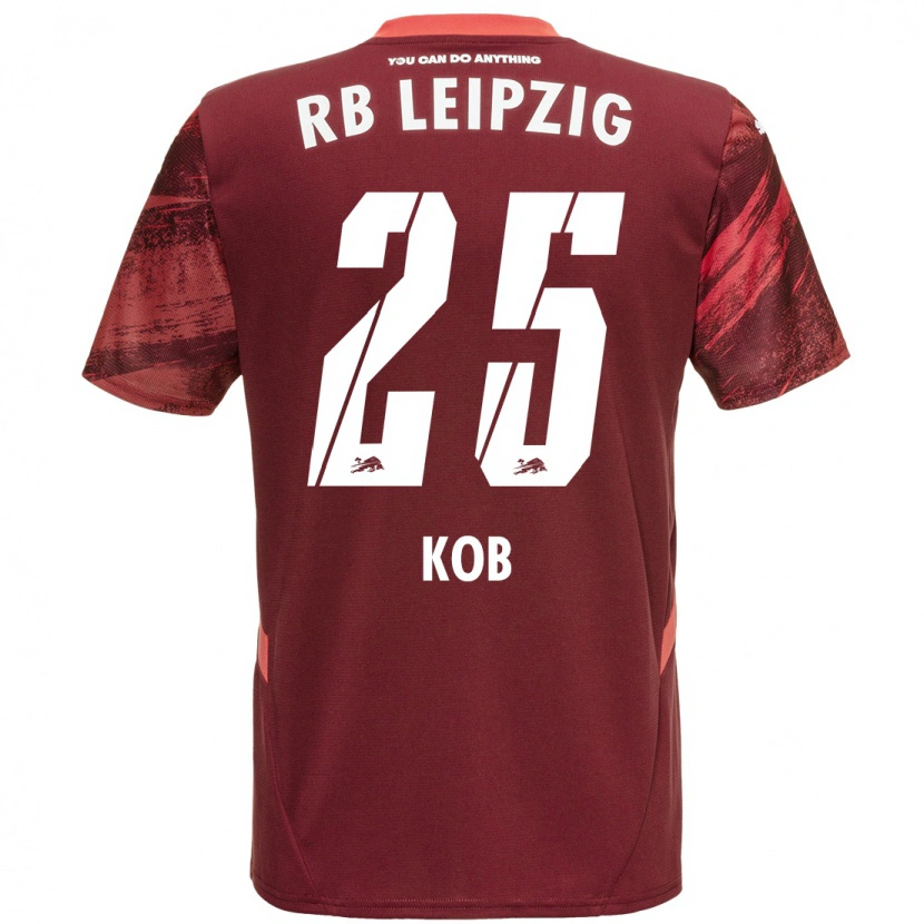 Danxen Kvinnor Leon Koß #25 Bourgogne Bortatröja Matchtröjor 2024/25 Tröjor T-Tröja