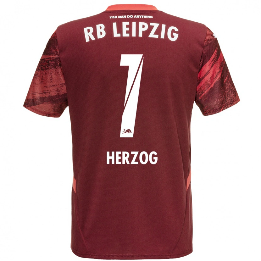 Danxen Kvinnor Elvira Herzog #1 Bourgogne Bortatröja Matchtröjor 2024/25 Tröjor T-Tröja