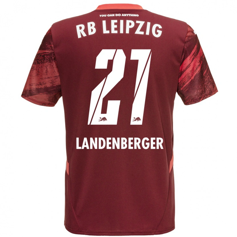 Danxen Kvinnor Julia Landenberger #21 Bourgogne Bortatröja Matchtröjor 2024/25 Tröjor T-Tröja