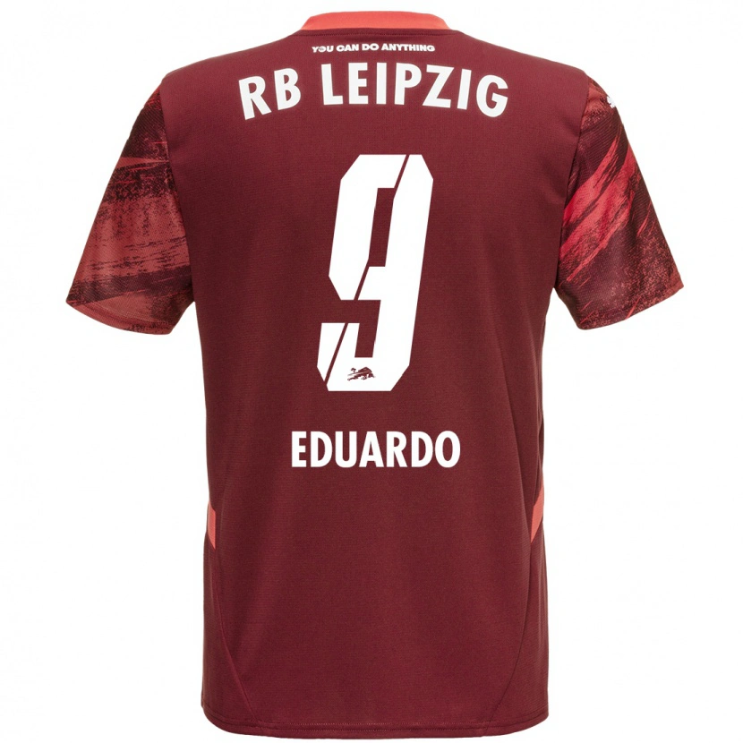 Danxen Kvinnor Yannick Eduardo #9 Bourgogne Bortatröja Matchtröjor 2024/25 Tröjor T-Tröja