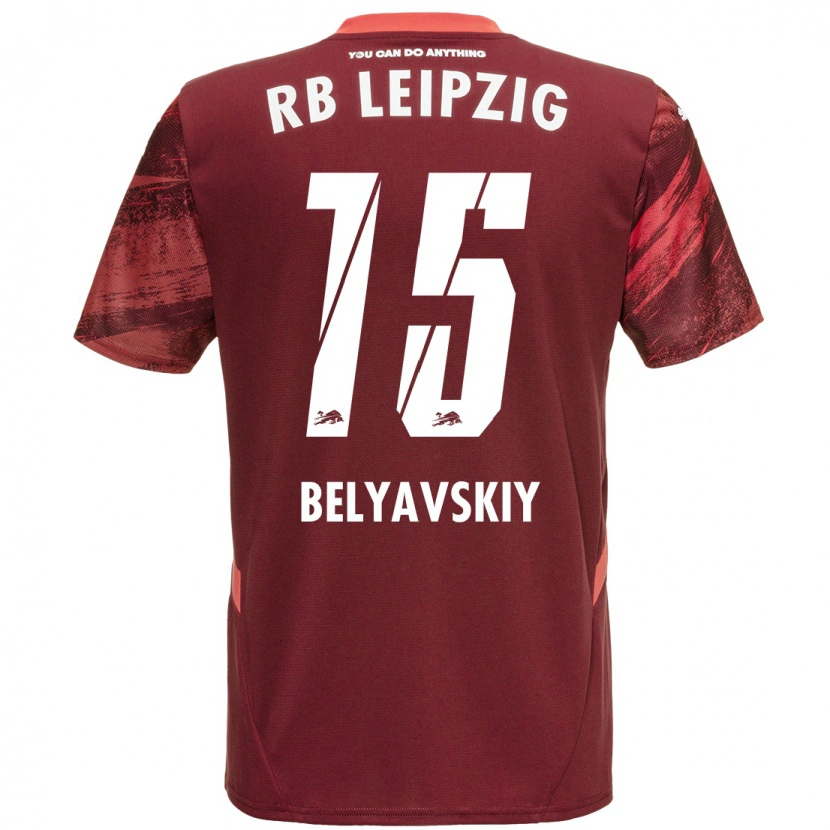 Danxen Kvinnor David Belyavskiy #15 Bourgogne Bortatröja Matchtröjor 2024/25 Tröjor T-Tröja