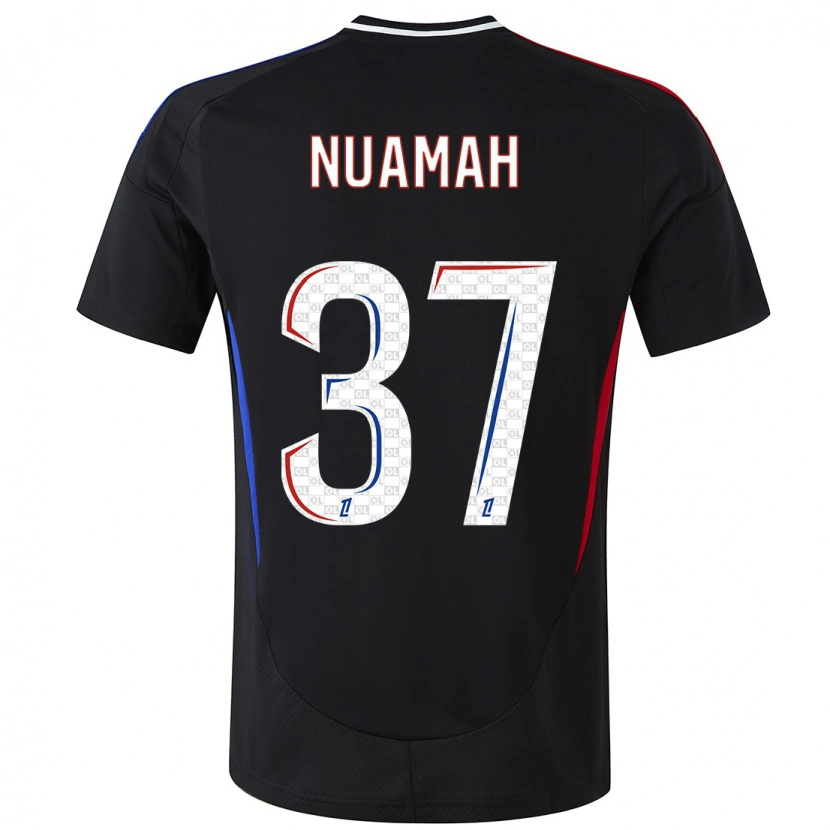Danxen Kvinnor Ernest Nuamah #37 Svart Bortatröja Matchtröjor 2024/25 Tröjor T-Tröja