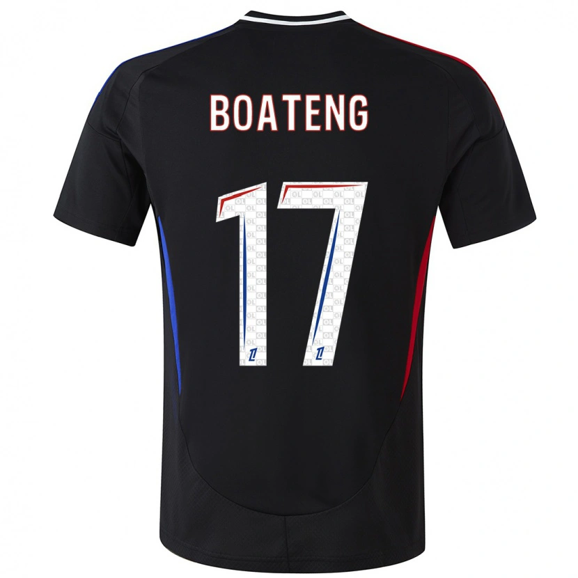 Danxen Kvinnor Jerome Boateng #17 Svart Bortatröja Matchtröjor 2024/25 Tröjor T-Tröja