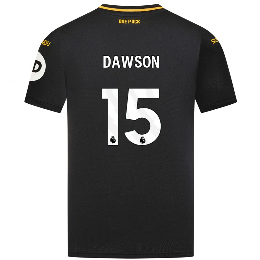 Danxen Kvinnor Craig Dawson #15 Svart Bortatröja Matchtröjor 2024/25 Tröjor T-Tröja