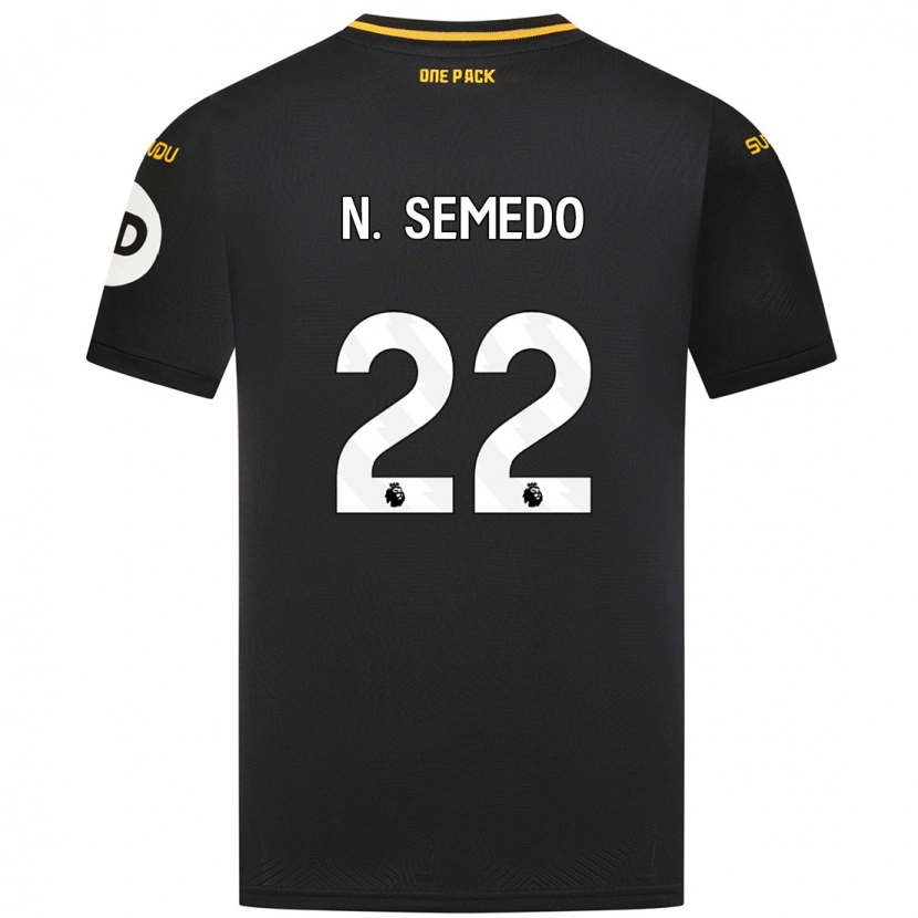 Danxen Kvinnor Nélson Semedo #22 Svart Bortatröja Matchtröjor 2024/25 Tröjor T-Tröja