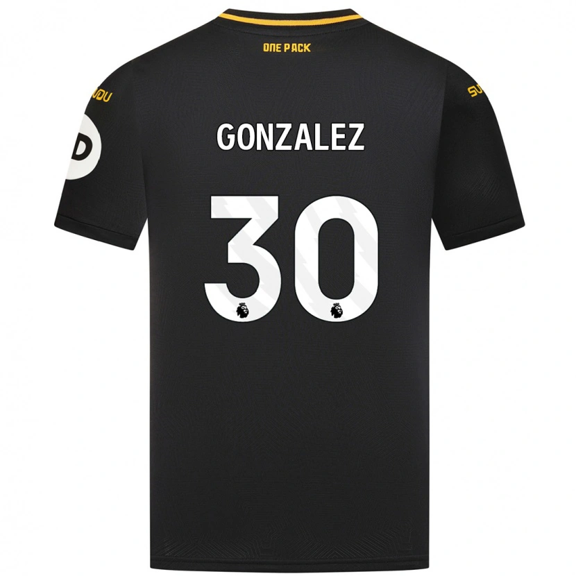 Danxen Kvinnor Enso González #30 Svart Bortatröja Matchtröjor 2024/25 Tröjor T-Tröja