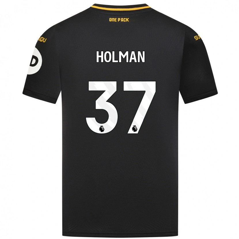 Danxen Kvinnor Fletcher Holman #37 Svart Bortatröja Matchtröjor 2024/25 Tröjor T-Tröja