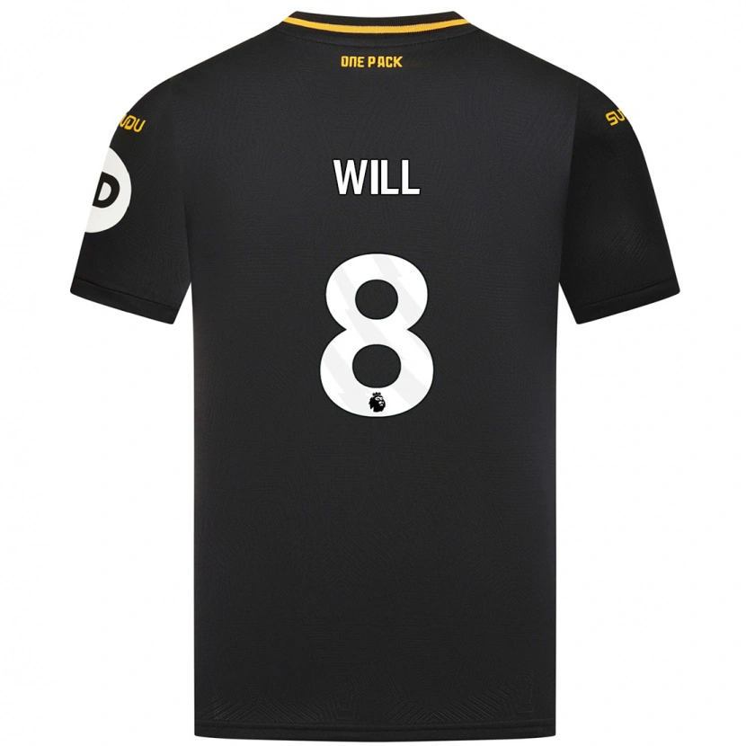 Danxen Kvinnor Merrick Will #8 Svart Bortatröja Matchtröjor 2024/25 Tröjor T-Tröja