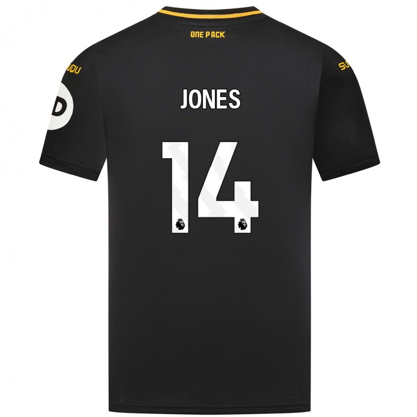 Danxen Kvinnor Meesha Dudley-Jones #14 Svart Bortatröja Matchtröjor 2024/25 Tröjor T-Tröja
