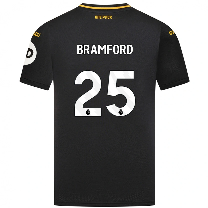 Danxen Kvinnor Sophie Bramford #25 Svart Bortatröja Matchtröjor 2024/25 Tröjor T-Tröja