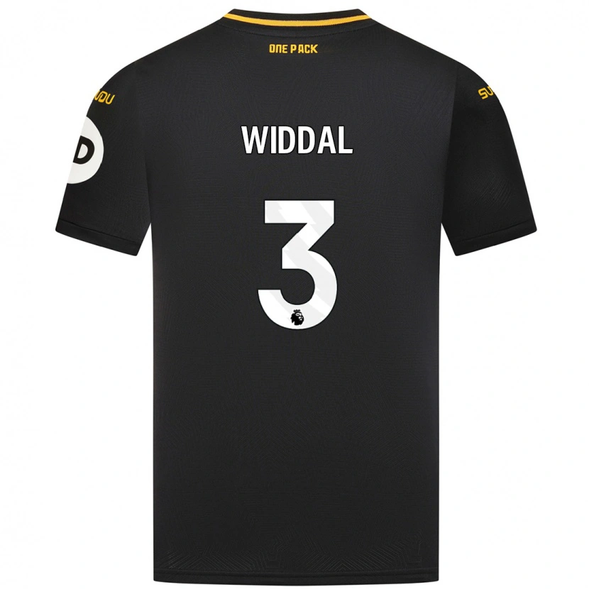 Danxen Kvinnor Natalie Widdal #3 Svart Bortatröja Matchtröjor 2024/25 Tröjor T-Tröja