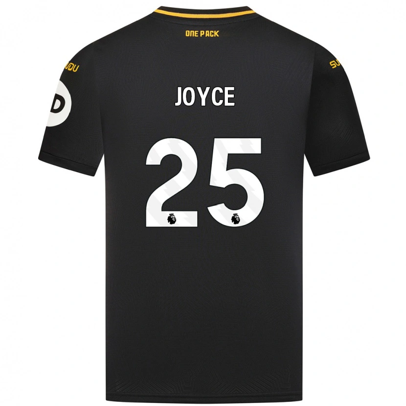 Danxen Kvinnor Leonie Joyce #25 Svart Bortatröja Matchtröjor 2024/25 Tröjor T-Tröja