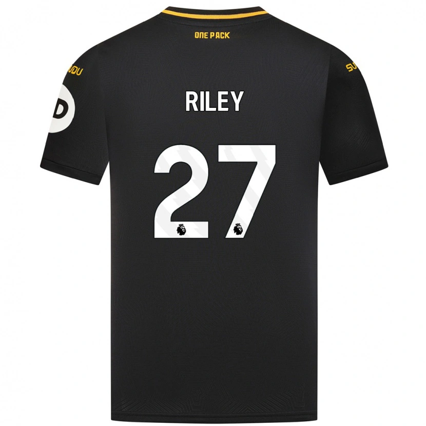Danxen Kvinnor Lauren Riley #27 Svart Bortatröja Matchtröjor 2024/25 Tröjor T-Tröja