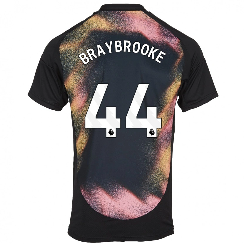 Danxen Kvinnor Sammy Braybrooke #44 Svart Vit Bortatröja Matchtröjor 2024/25 Tröjor T-Tröja