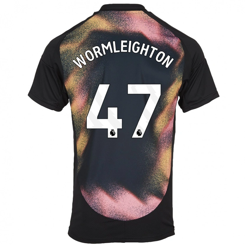 Danxen Kvinnor Joe Wormleighton #47 Svart Vit Bortatröja Matchtröjor 2024/25 Tröjor T-Tröja
