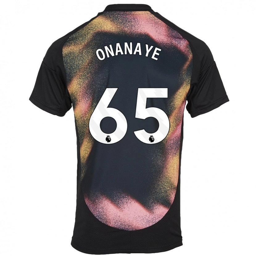 Danxen Kvinnor Toby Onanaye #65 Svart Vit Bortatröja Matchtröjor 2024/25 Tröjor T-Tröja