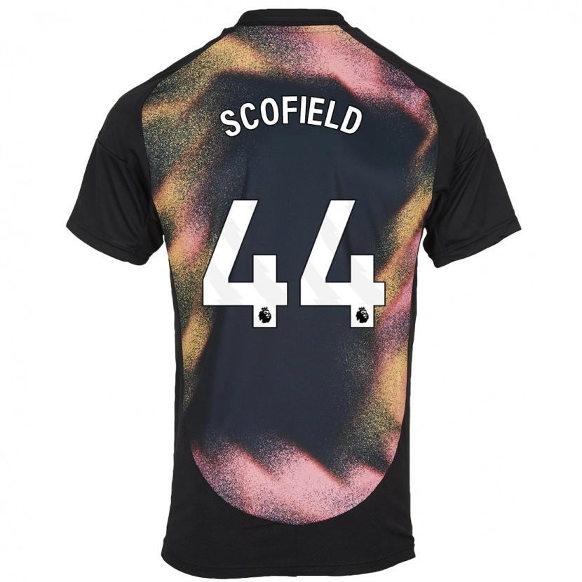 Danxen Kvinnor Connie Scofield #44 Svart Vit Bortatröja Matchtröjor 2024/25 Tröjor T-Tröja