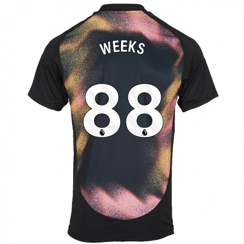 Danxen Kvinnor Tyler Weeks #88 Svart Vit Bortatröja Matchtröjor 2024/25 Tröjor T-Tröja