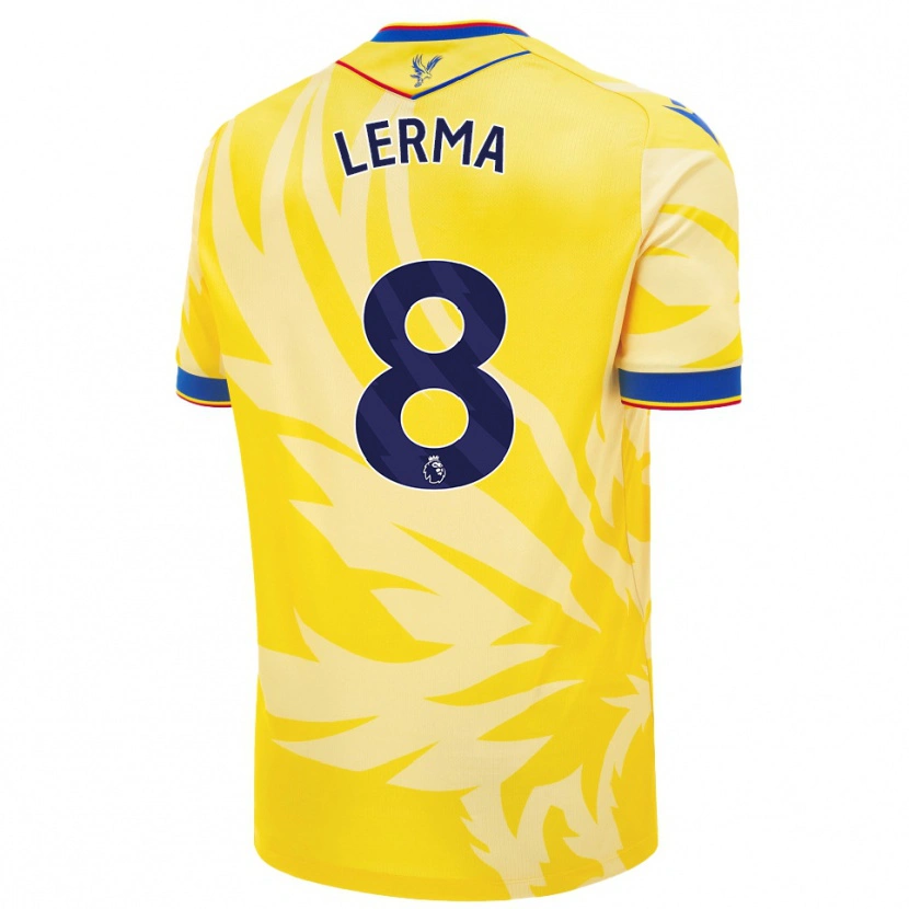 Danxen Kvinnor Jefferson Lerma #8 Gul Bortatröja Matchtröjor 2024/25 Tröjor T-Tröja