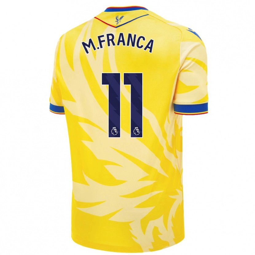 Danxen Kvinnor Matheus França #11 Gul Bortatröja Matchtröjor 2024/25 Tröjor T-Tröja