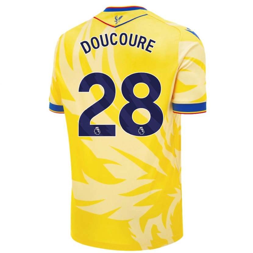 Danxen Kvinnor Cheick Doucouré #28 Gul Bortatröja Matchtröjor 2024/25 Tröjor T-Tröja