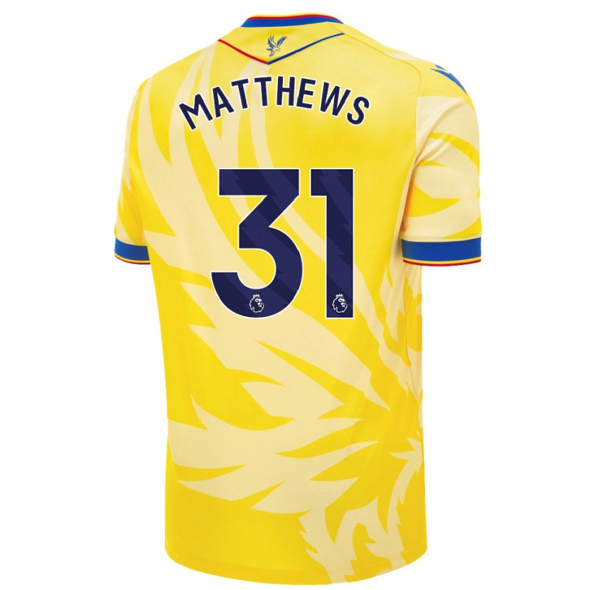 Danxen Kvinnor Remi Matthews #31 Gul Bortatröja Matchtröjor 2024/25 Tröjor T-Tröja