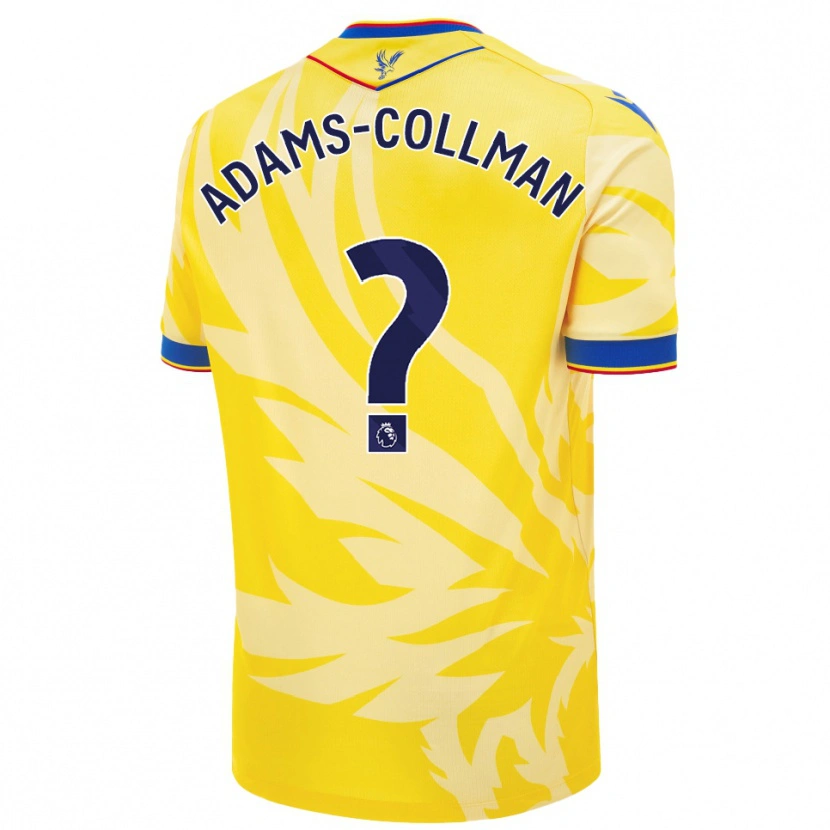 Danxen Kvinnor Kai-Reece Adams-Collman #0 Gul Bortatröja Matchtröjor 2024/25 Tröjor T-Tröja