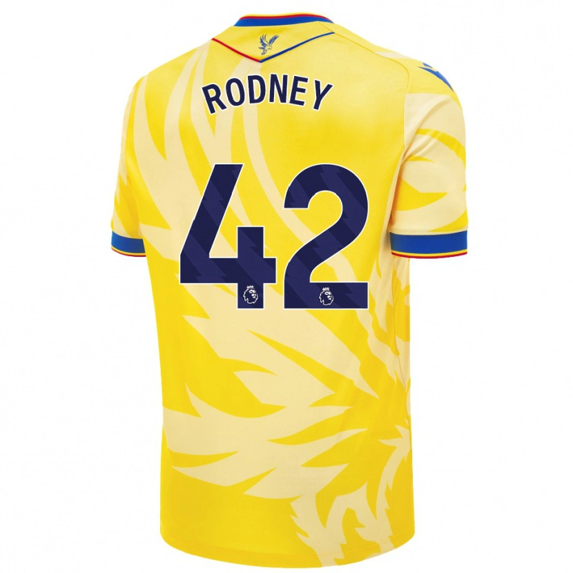Danxen Kvinnor Kaden Rodney #42 Gul Bortatröja Matchtröjor 2024/25 Tröjor T-Tröja