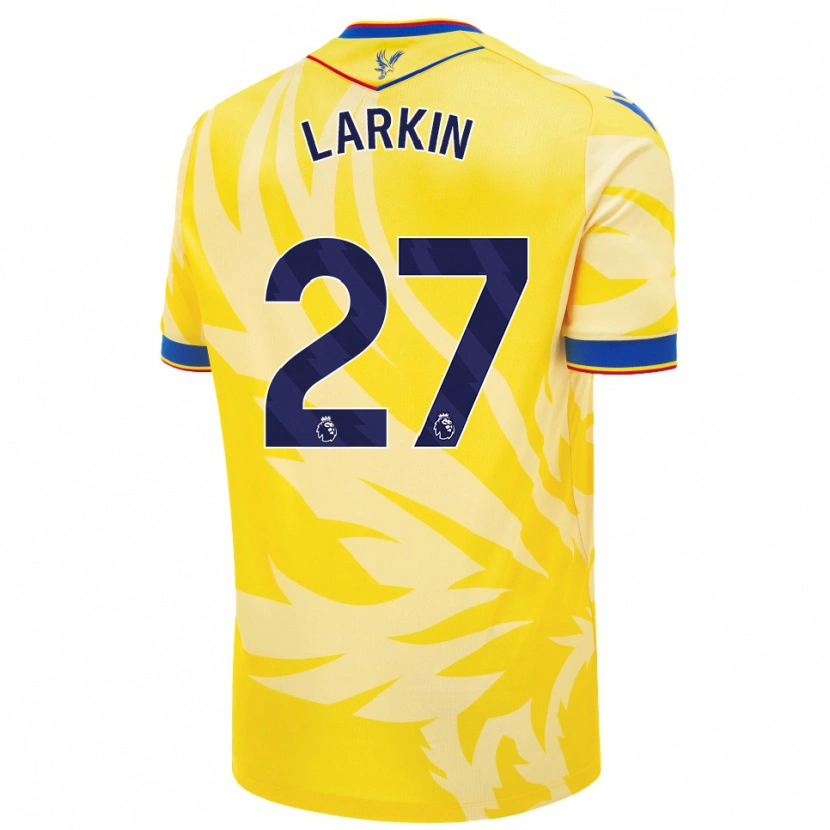 Danxen Kvinnor Abbie Larkin #27 Gul Bortatröja Matchtröjor 2024/25 Tröjor T-Tröja