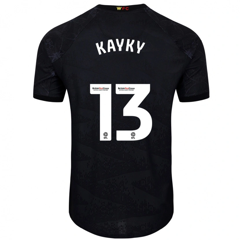 Danxen Kvinnor Kayky Almeida #13 Svart Vit Bortatröja Matchtröjor 2024/25 Tröjor T-Tröja