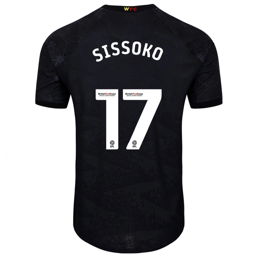 Danxen Kvinnor Moussa Sissoko #17 Svart Vit Bortatröja Matchtröjor 2024/25 Tröjor T-Tröja