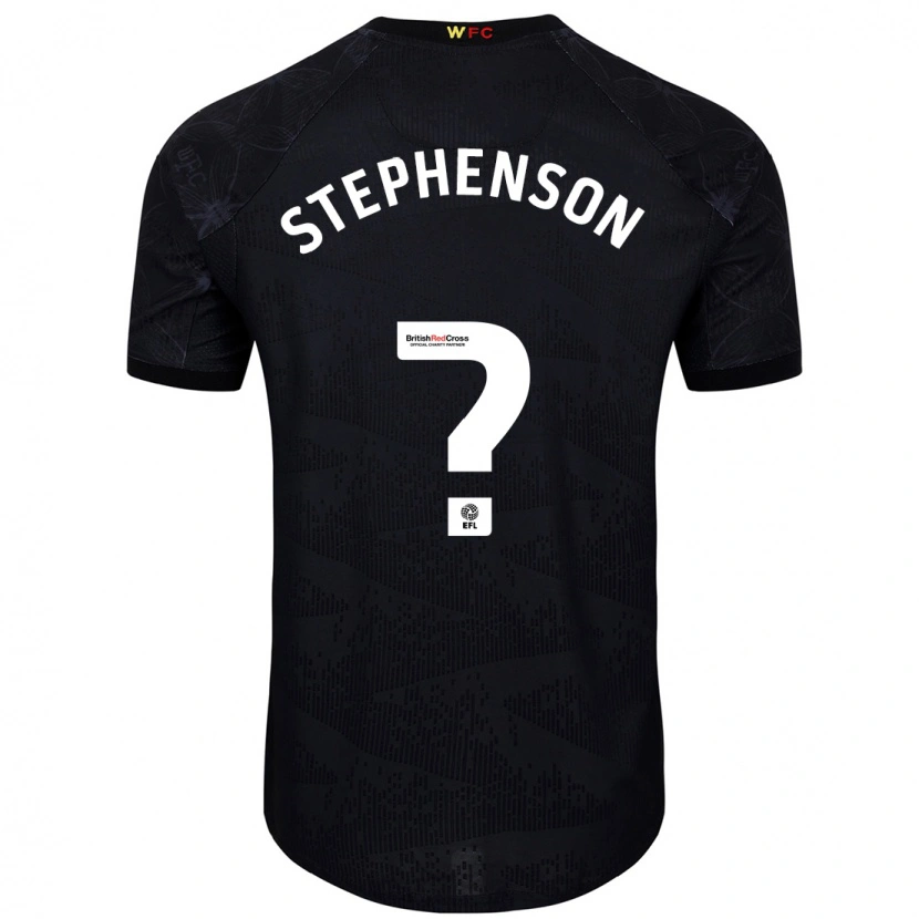 Danxen Kvinnor Ollie Stephenson #0 Svart Vit Bortatröja Matchtröjor 2024/25 Tröjor T-Tröja