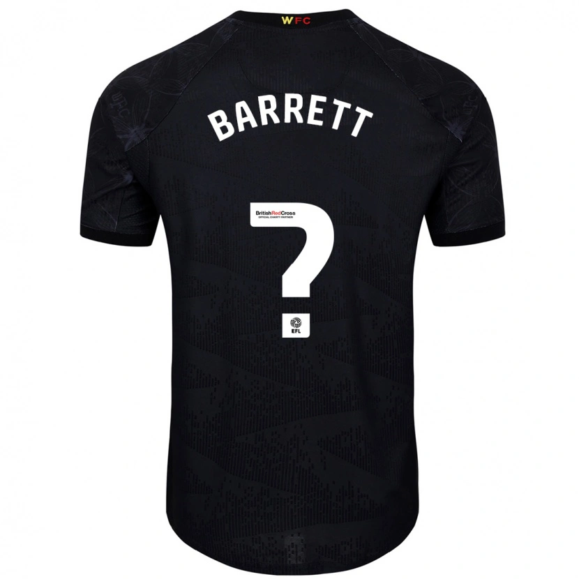 Danxen Kvinnor Hayden Barrett #0 Svart Vit Bortatröja Matchtröjor 2024/25 Tröjor T-Tröja