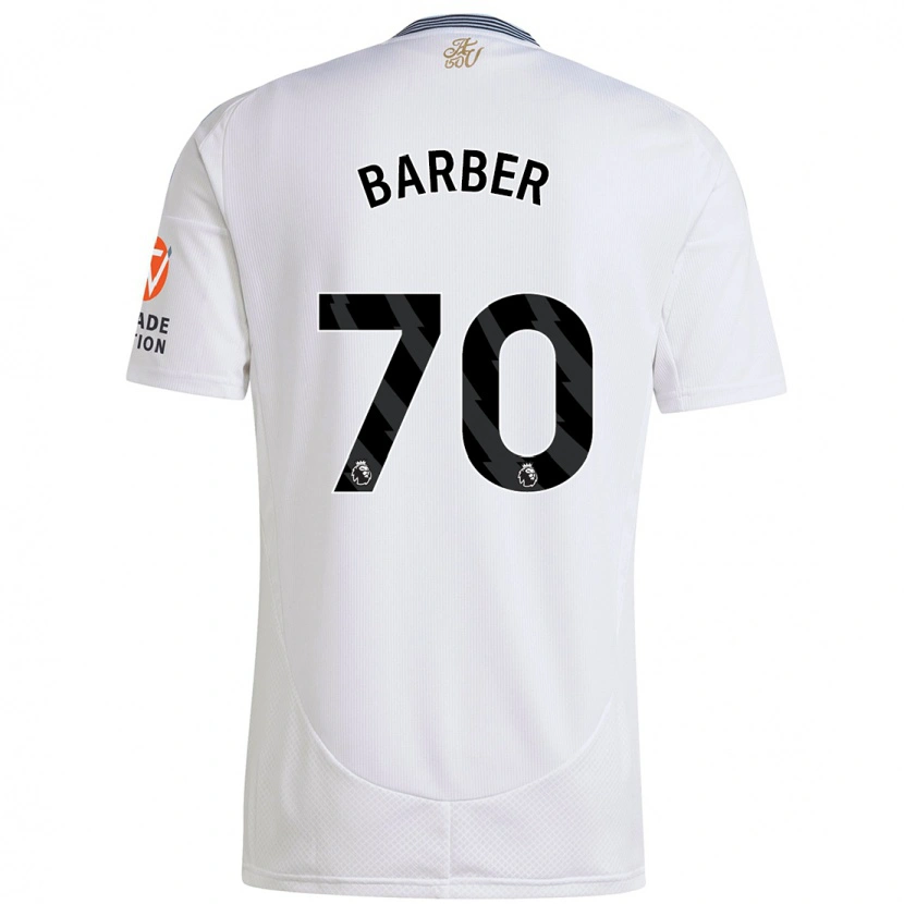 Danxen Kvinnor Jayden Barber #70 Vit Bortatröja Matchtröjor 2024/25 Tröjor T-Tröja