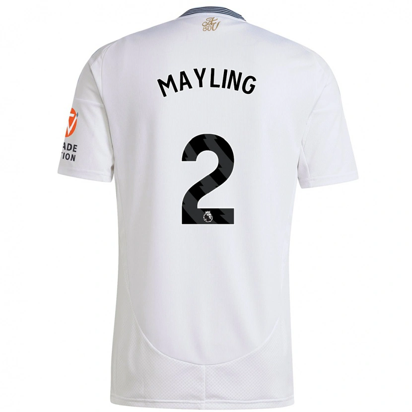 Danxen Kvinnor Sarah Mayling #2 Vit Bortatröja Matchtröjor 2024/25 Tröjor T-Tröja