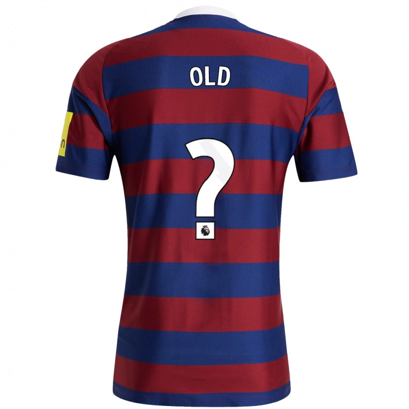Danxen Kvinnor Thomas Old #0 Vinröd Marinblå Bortatröja Matchtröjor 2024/25 Tröjor T-Tröja