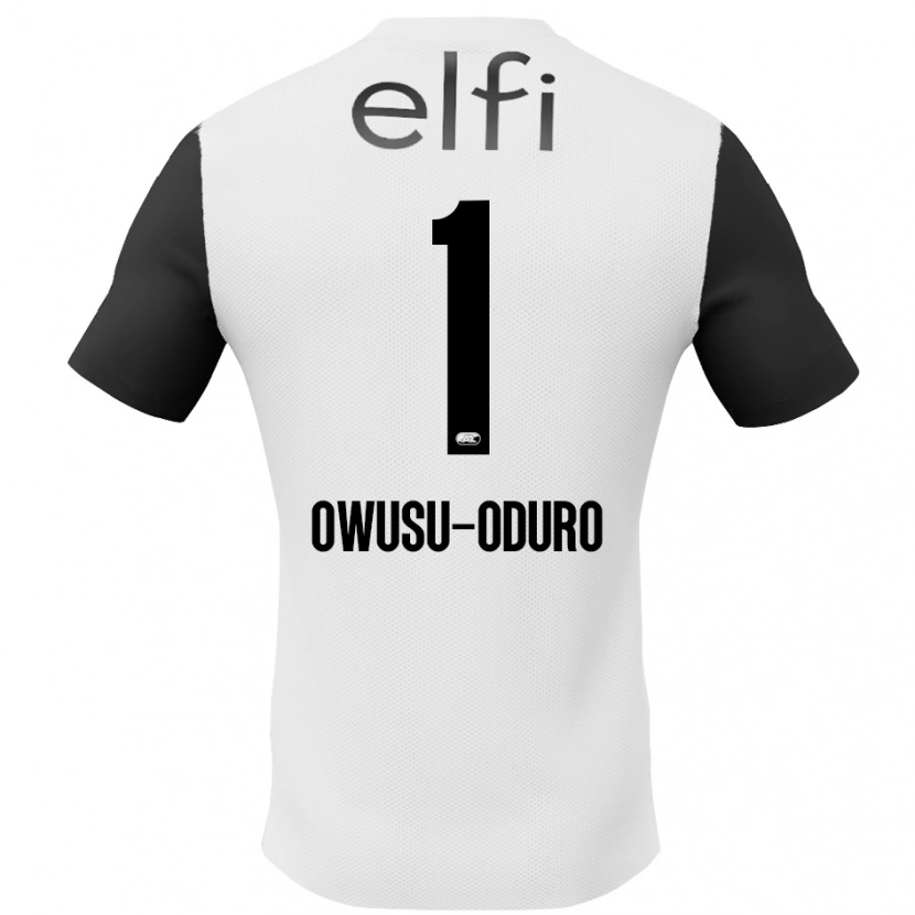 Danxen Kvinnor Rome Jayden Owusu-Oduro #1 Vit Svart Bortatröja Matchtröjor 2024/25 Tröjor T-Tröja