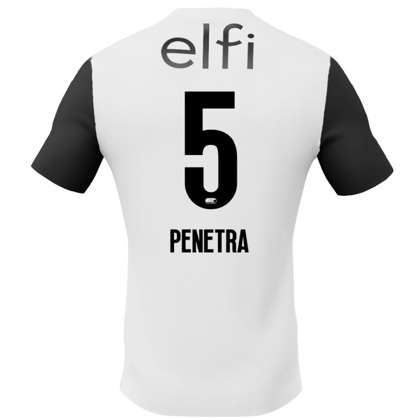 Danxen Kvinnor Alexandre Penetra #5 Vit Svart Bortatröja Matchtröjor 2024/25 Tröjor T-Tröja